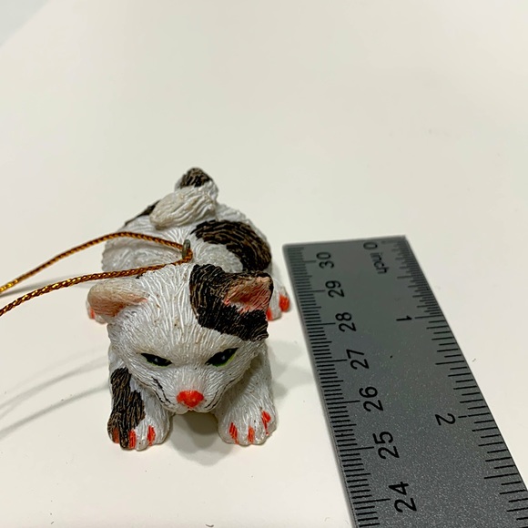 Vintage ornament tabby cat - Picture 8 of 9